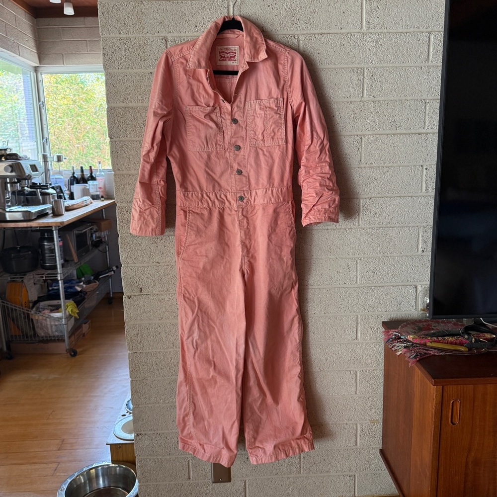 Levi’s Women's Pink Dyed Coverall Jumpsuit XS